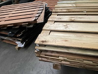 Partij geïmpregneerde grenen tuinscherm 180x180 cm - afbeelding 9 van  14