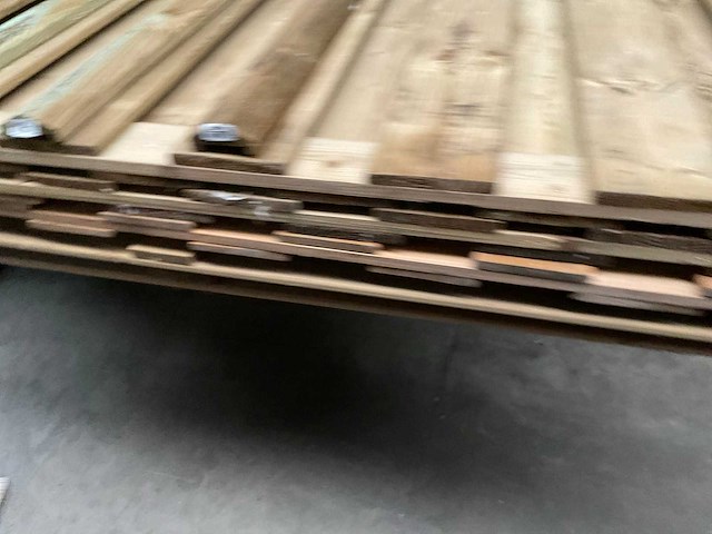 Partij geïmpregneerde grenen tuinscherm 180x180 cm - afbeelding 12 van  14