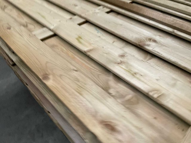 Partij geïmpregneerde grenen tuinscherm 180x180 cm - afbeelding 5 van  9