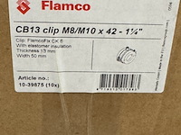 Partij geisoleerde pijpklemmen, flamco, cb13 clip - afbeelding 2 van  6
