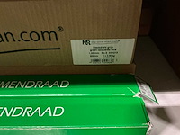 Partij gelakt bloemendraad groen 1,0mm no.5 19swg 500mm 2kg (31x) - afbeelding 3 van  3