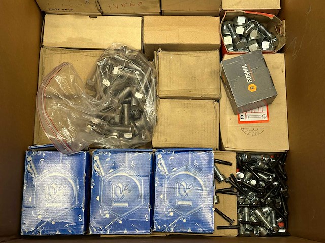 Partij gemengde bevestigingsmaterialenl, bouten, moeren - afbeelding 4 van  6