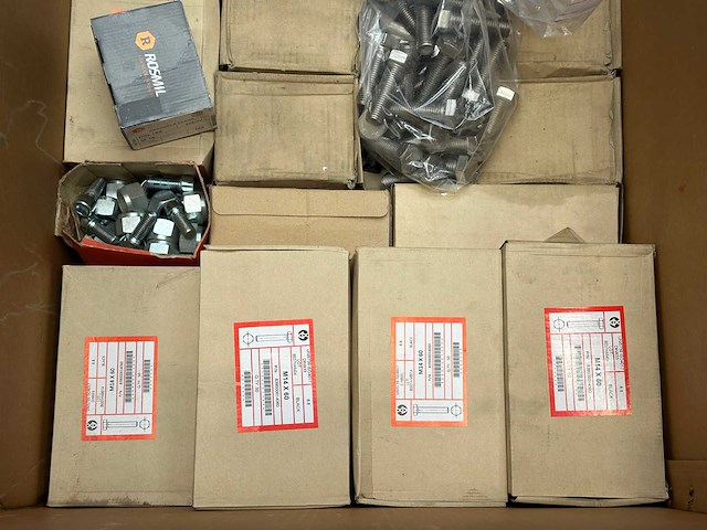 Partij gemengde bevestigingsmaterialenl, bouten, moeren - afbeelding 5 van  6