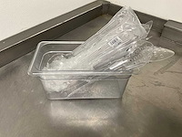 Partij geperforeerde kunststof opscheplepels - afbeelding 2 van  2