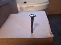 Partij gesmede spijkers met koperen panhaken - afbeelding 4 van  14