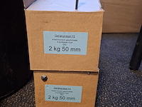 Partij gesmede spijkers met koperen panhaken - afbeelding 6 van  14