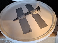 Partij gesmede spijkers met koperen panhaken - afbeelding 10 van  14