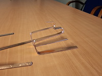 Partij gesmede spijkers met koperen panhaken - afbeelding 12 van  14