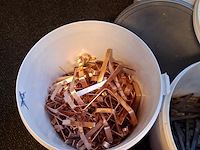 Partij gesmede spijkers met koperen panhaken - afbeelding 14 van  14