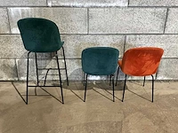 Partij gestoffeerde barkrukken en stoelen - afbeelding 12 van  12