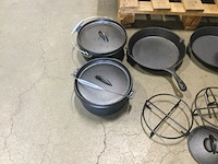 Partij gietijzeren dutch oven pannen el fuego, zwart - afbeelding 2 van  5