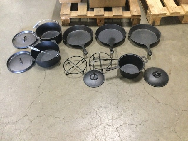 Partij gietijzeren dutch oven pannen el fuego, zwart - afbeelding 5 van  5