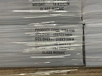 Partij glas mozaïek tegels - 39x pallet - afbeelding 7 van  10
