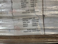 Partij glas mozaïek tegels - 39x pallet - afbeelding 9 van  10
