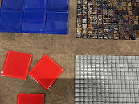 Partij glas mozaïek tegels - 39x pallet - afbeelding 2 van  8