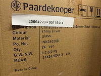 Partij glassball wire 3x20mm 48tf silver shiny (240 verpakkingen) - afbeelding 4 van  4