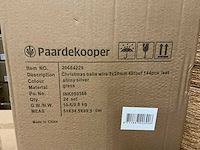 Partij glassball wire 3x25mm 48tf silver shiny (121 verpakkingen) - afbeelding 4 van  4
