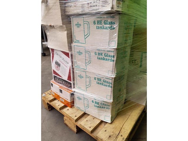 Partij glaswerk op pallet - afbeelding 4 van  6