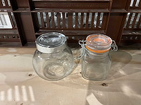 Partij glazen bewaarpotjes - afbeelding 1 van  2