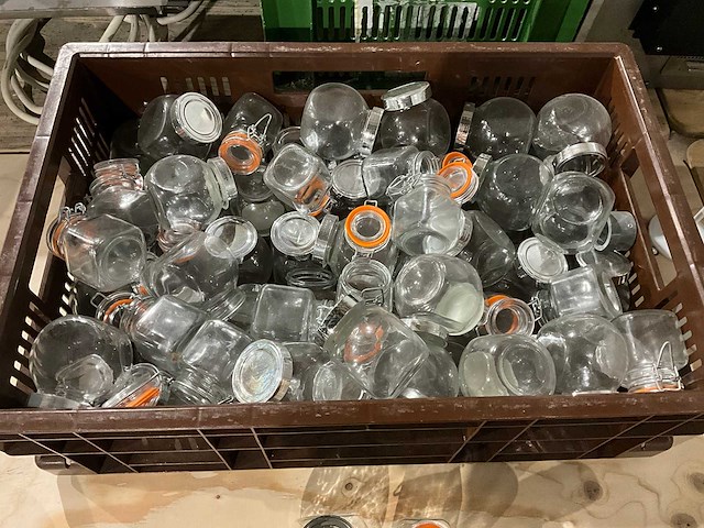 Partij glazen bewaarpotjes - afbeelding 2 van  2