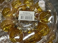 Partij glazen kerstballen 40mm 36/tube (55 tubes) - afbeelding 2 van  4