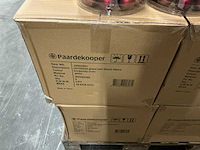 Partij glazen kerstballen 40mm burgundy combi 36/tube (134 tubes) - afbeelding 3 van  3