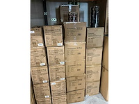 Partij glazen kerstballen 40mm darkbrown combi 36/tube (88 tubes) - afbeelding 3 van  3