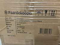Partij glazen kerstballen 40mm fuchsia combi 36/tube (240 tubes) - afbeelding 4 van  4