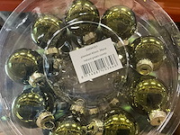 Partij glazen kerstballen 40mm green combi 36/tube (256 tubes) - afbeelding 2 van  4
