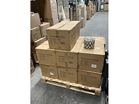 Partij glazen kerstballen 40mm grey combi 36/tube (112 tubes) - afbeelding 3 van  4