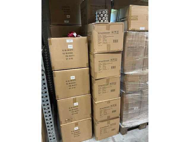Partij glazen kerstballen 40mm grey combi 36/tube (88 tubes) - afbeelding 3 van  4