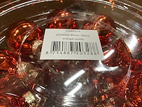 Partij glazen kerstballen 40mm orange combi 36/tube (215 tubes) - afbeelding 2 van  5