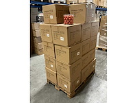 Partij glazen kerstballen 40mm orange combi 36/tube (215 tubes) - afbeelding 3 van  5