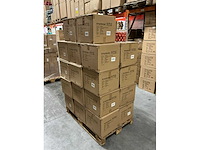 Partij glazen kerstballen 40mm orange combi 36/tube (215 tubes) - afbeelding 4 van  5