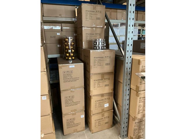 Partij glazen kerstballen 40mm titan grey combi 36/tube (80 tubes) - afbeelding 1 van  1