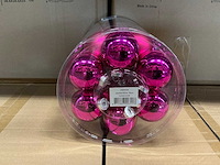 Partij glazen kerstballen 60mm 30/tube (128 tubes) - afbeelding 1 van  3