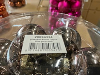 Partij glazen kerstballen 60mm 30/tube (96 tubes) - afbeelding 2 van  16