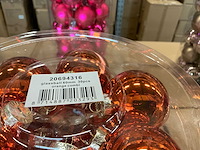 Partij glazen kerstballen 60mm 30/tube (96 tubes) - afbeelding 4 van  16