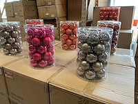 Partij glazen kerstballen 60mm 30/tube (96 tubes) - afbeelding 6 van  16