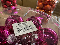Partij glazen kerstballen 60mm 30/tube (96 tubes) - afbeelding 8 van  16