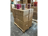 Partij glazen kerstballen 60mm 30/tube (96 tubes) - afbeelding 10 van  16