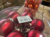 Partij glazen kerstballen 60mm 30/tube (96 tubes) - afbeelding 16 van  16