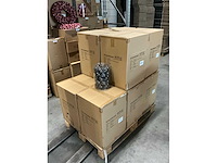 Partij glazen kerstballen 60mm 30/tube black combi (80 tubes) - afbeelding 3 van  3