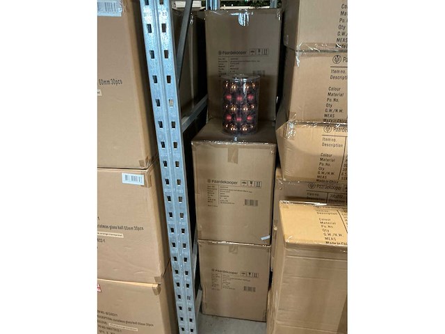 Partij glazen kerstballen 60mm brown combi 30/tube (40 tubes) - afbeelding 3 van  4