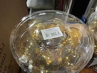 Partij glazen kerstballen 60mm brown,yellow transp/mat 30/tube (30 tubes) - afbeelding 2 van  4