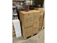 Partij glazen kerstballen 60mm burgundy combi 30/tube (96 tubes) - afbeelding 3 van  4