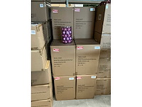 Partij glazen kerstballen 60mm lilac combi 30/tube (80 tubes) - afbeelding 2 van  4