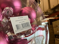 Partij glazen kerstballen 60mm pink combi 30/tube (144 tubes) - afbeelding 2 van  4