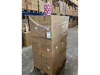 Partij glazen kerstballen 60mm pink combi 30/tube (144 tubes) - afbeelding 3 van  4