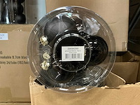 Partij glazen kerstballen 80mm black combi 15/tube (39 tubes) - afbeelding 1 van  2